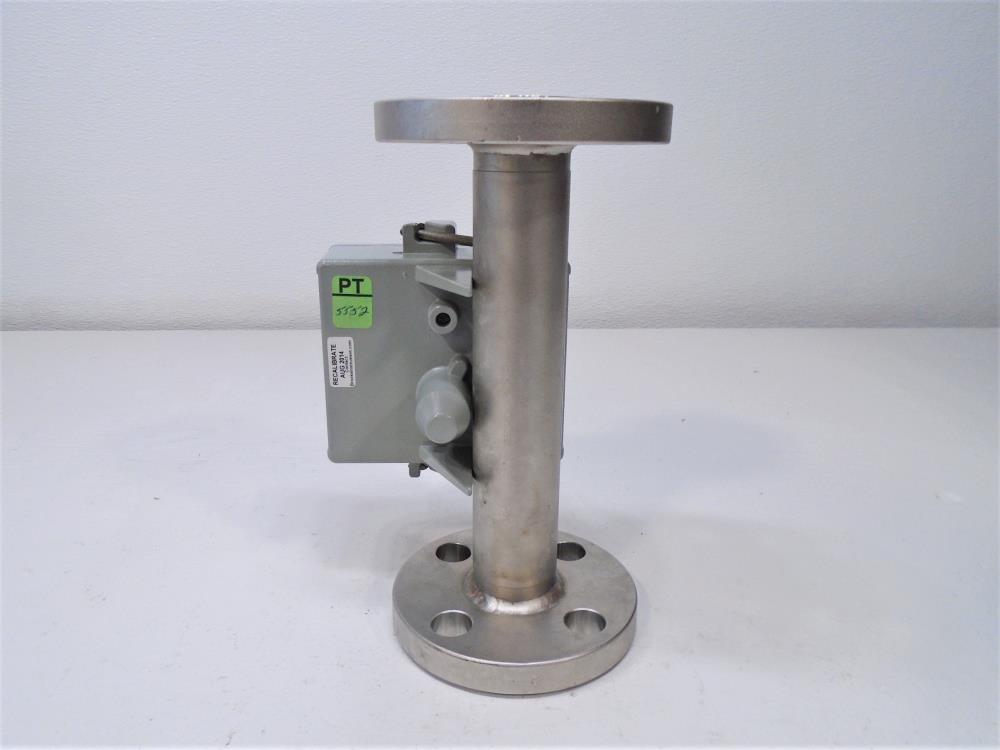 Brooks MT 3809 1" 300# Flanged Variable Area Flowmeter, 3809EB3ABHAA1A1